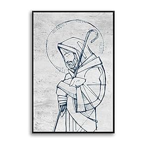 Framed Canvas Home Artwork Decoration Portrait Canvas Wall Art for Living Room, Bedroom - 16x24 inches