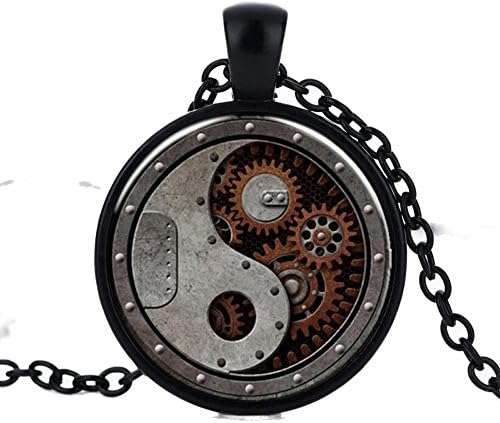 Pop Wild Retro Punk Creative Magic Glass Pendant Necklace