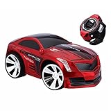 Babrit Smart Voice Control RC Car Creative Voice-activated RC Vehicles Scratch Resistance Intelligent Commanded by Watch Voice Remote Control Car-Red