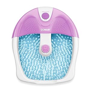 Image of Conair Foot Spa/Pedicure Spa with Soothing Vibration Massage, Lavender/White