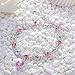 Womens Girls Love Heart Tennis Bracelet made with Swarovski Crystal,Valentine's Day Gift