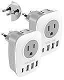 2 Pack Switzerland Plug Adapter,VINTAR Type J