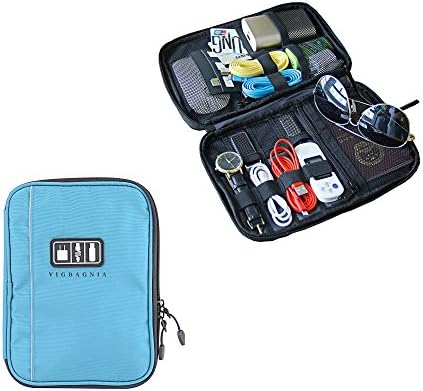 VIGBAGNIA Double-Layer Cord Organizer bag Electronics Accessories Case Business Leisure Travel Gear Carry Bag for Phone Charger and Cable