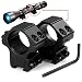 LIRISY 1" Scope Mount Low Profile Scope Rings for 11mm Dovetail Rails (2 Pieces) primary