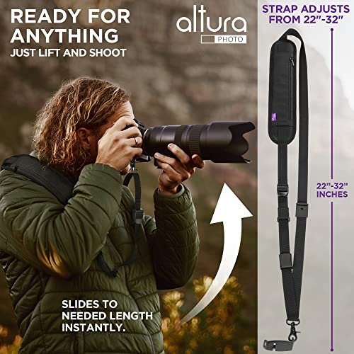 Altura Photo Camera Neck Strap w. Quick Release & Safety Tether For