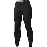 NuCamper Men's Compression Pants Athletic Leggings Running Tights Base Layer Bottoms for Workout Football Basketball Yoga Gym