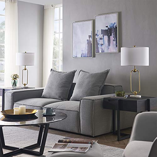 Universe Table Lamps with Marble Base, Set of 2 Desk Lamp, Modern Night Light for Living Room, Bedroom and Study Desk, Bulb Not Included