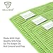 SOLLIEVO Microfiber Multipurpose Purpose Cleaning Cloth with IonTek© - Lint Free, Streak Free Towels - 300 Wash Guarantee - 3Pack (Green).