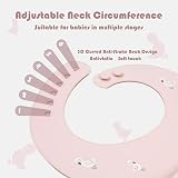 Little Dimsum 2Pcs Silicone Baby Bibs Adjustable Wipe Clean Waterproof Crumb view 2
