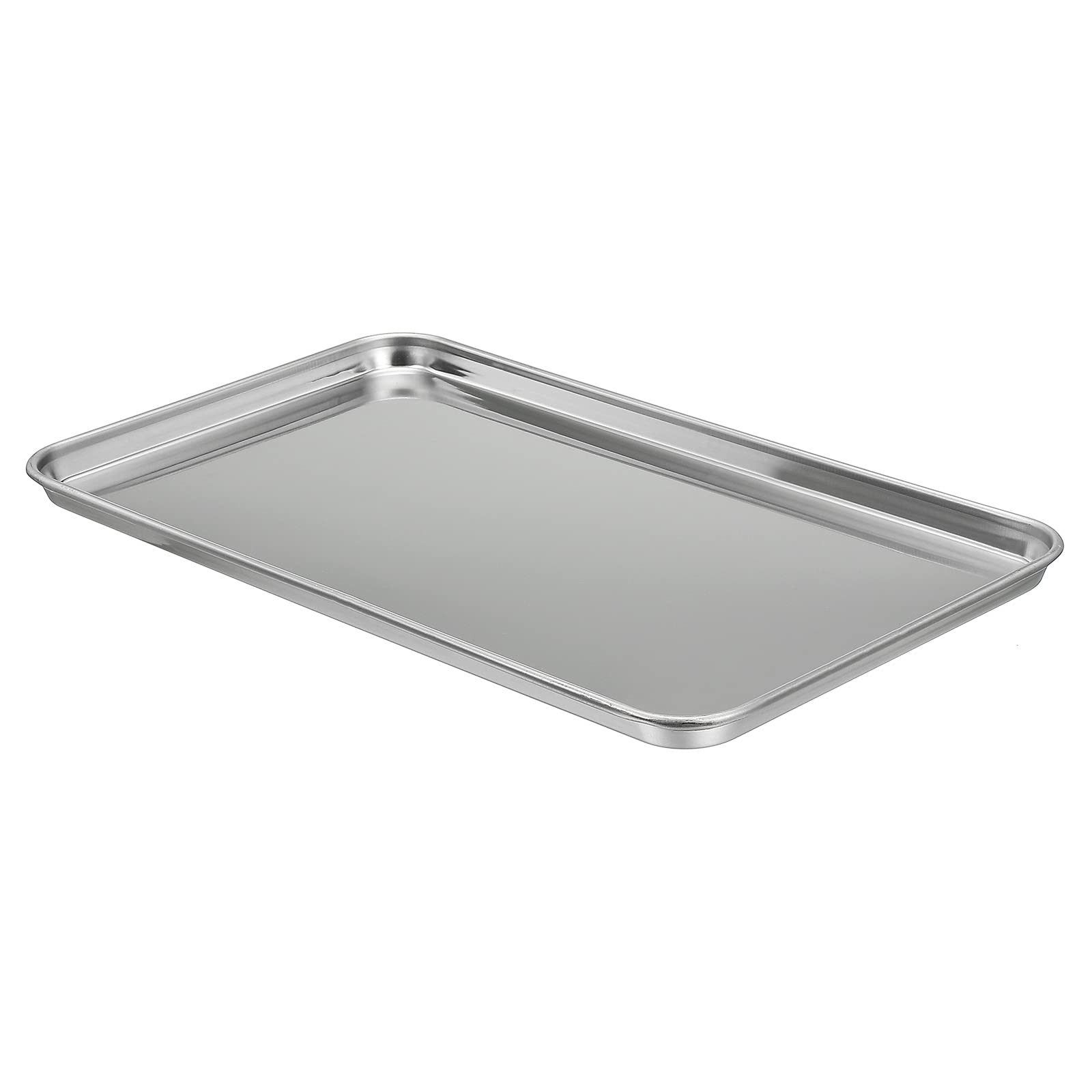 PATIKIL 430 Stainless Steel Tray, 26.5x15.5cm Rectangular Flat Type Lab Instrument Tool