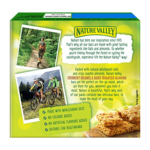 NATURE VALLEY ROASTED NUT CRUNCH GRANOLA BARS, ALMOND CRUNCH, 6 COUNT