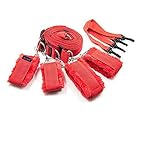 MSsmart(TM) Indoor Technical Bondage Strap Restraints Set,Red