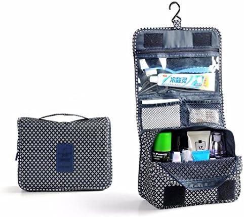 Comicfs Hanging Toiletry Kit Clear Travel BAG Cosmetic Carry Case Toiletry with Comicfs cleaning cloth (Blue Darts)