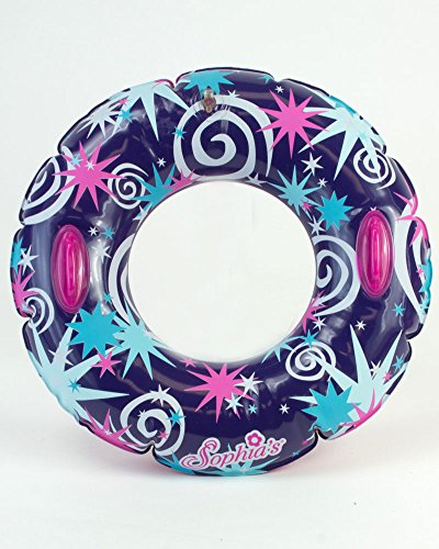 18 Inch Doll Swimwear, Hot Pink Polka Dot Bathing Suit & Summer Inner Tube, Perfect Summer Fun for your 18 Inch American Girl Doll Clothes & More! Polka Dot Bathing Suit with Pool Toy