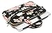 kayond Black Rose Patten water-resistant Laptop Shoulder Messenger Bag Case Sleeve for 14 Inch 14.1 Inch Laptop