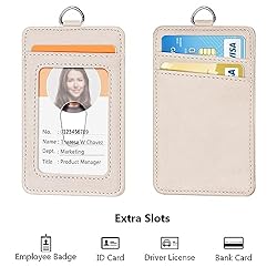 Leather Badge Holder and Adjustable Retractable