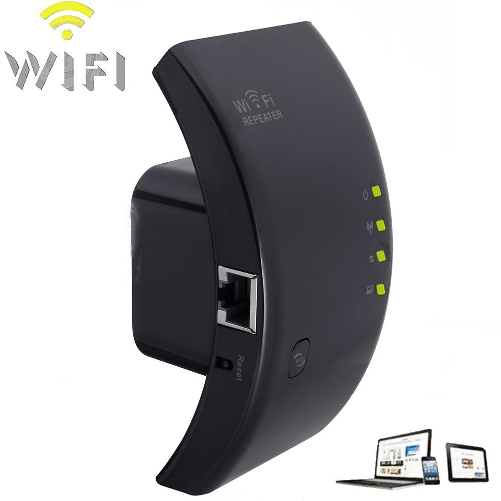 Répéteur WiFi 300Mbps 2.4GHz - Amplificateur De Portée Avec Port Ethernet | Booster Signal Pour Maison/Bureau