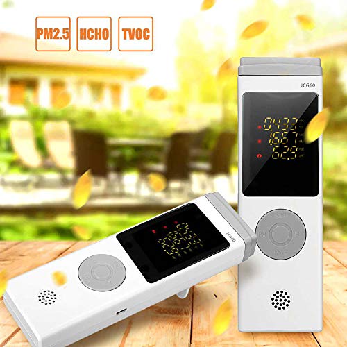 DJG The air Quality Pollution Monitor, Home Formaldehyde Detector, air Quality Monitor Automatically Measures The Formaldehyde Charge Test Box