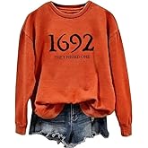 LYEIAO It's Just A Bunch of Hocus Pocus Halloween Sweatshirt Women Funny Spooky Season Graphic Long Sleeve Tee Tops