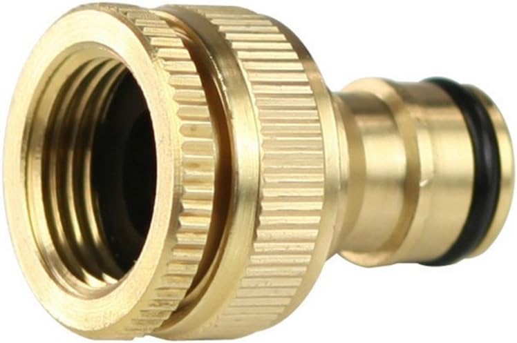 Brass Hose Quick Connect Garden Hose Tap Connector 1/2 Inch to 3/4 Inch Brass Hose Fittings Water Hose Faucet Adapter