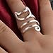 DDLBiz Women Girl Cute Kitten Cat Ring Wrap Finger Ring Adjustable Rings Jewelry Gift