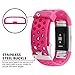 For Fitbit Charge 2 Bands, Soft Silicone Adjustable Replacement Sport Strap Bands for Fitbit Charge 2 Smartwatch Fitness Wristband All Rose Small