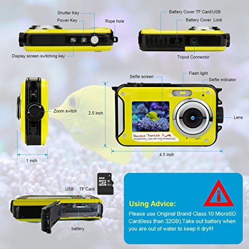 Dual-Screen-Waterproof-Underwater-Point-and-Shoot-Digital-Camera-Video-Recorders