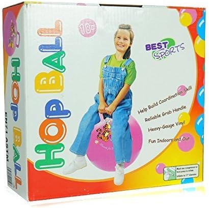 Shopcash 17 Inches Hopping Bouncing Inflatable Hop Ball Toys for Children Kids (Assorted Color)