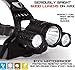 Flagship-X Nighthawk Rechargeable 6000 Lumen IPX4 Waterproof LED Camping Headlamp Flashlight For Running - Black