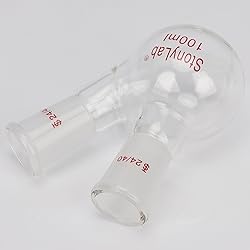 stonylab Flat Bottom Flask FBF, Heavy Wall 2-Neck