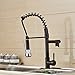 Rozin Oil Rubbed Bronze Pull Down Spray Kitchen Sink Faucet Swivel Spout Mixer Tap Wet Sink Bar Faucets