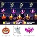 MZD8391 Halloween Decorations Lights, 4 Patterns in 1 Halloween String Lights, Pumpkin Bat Ghost Spider 20 LED Fairy Lights for Indoor/Outdoor Halloween Party Decoration (Battery Operated)