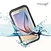 Galaxy S6 Waterproof Case, iThrough Waterproof Case, Dust,Snow,Shock Proof Case with Silicone Membrane Screen Protector, Protective Carrying Cover Case for Galaxy S6, Galaxy S6 Edge (Black)