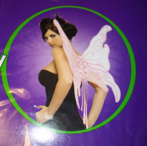 Rubie's Costume Co Pink Glitter Butterfly Wings Costume