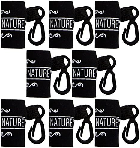 8 Pack Lip Balm Holder by Naturistick - Clip-On Convenient Holster for Key Chains, Purses, Backpacks, and Ski Jackets - Durable Weather-Proof Neoprene Sleeves - Pure by Nature Print - Made in USA
