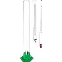 Home-Brew.com TY-95MM-2SU8 Alcoholmeter/Hydrometer/Glass Test Cylinder