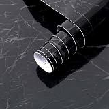 Arthome Black Marble Contact Paper 90x305cm Self Adhesive Vinyl Wallpaper