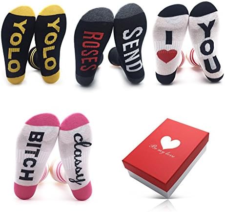 Crew Girls Womens Socks Fun โ Thanksgiving Christmas Gifts for Her Presents Women