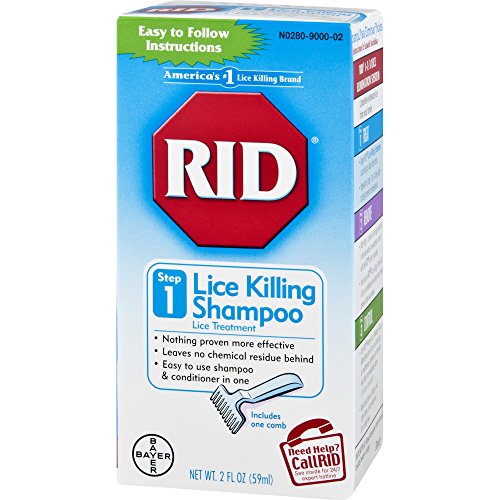 RID Lice Killing Shampoo, Proven Effective Head Lice Treatment for Kids