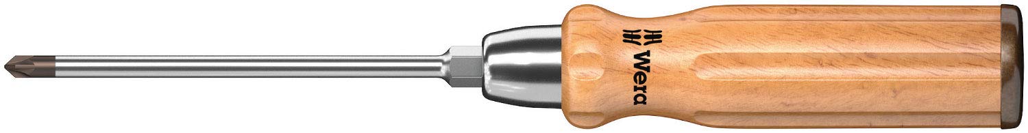 Wera 05023305001 1 x 90 mm 955 SPZ PZ Screwdriver for Pozidriv Screws - Silver