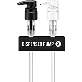 Shampoo/Conditioner Dispenser Pump for Bottles, Leak Proof, Pump Top Fits 1 L/33.8 oz Bottles, 28/410 Neck Size, Variety Pack of 2