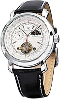 KS KS069 - Reloj Hombre Mec&aacute;nico Autom&aacute;tico, Correa de Cuero Negro