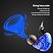 Maxonor Transparent Earphones Sport Running Headphones Waterproof Stereo Super Bass Headset Earbuds Handsfree With Mic (Red)