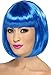 Smiffys Partyrama Wig, 12 inch, Blue, One Size
