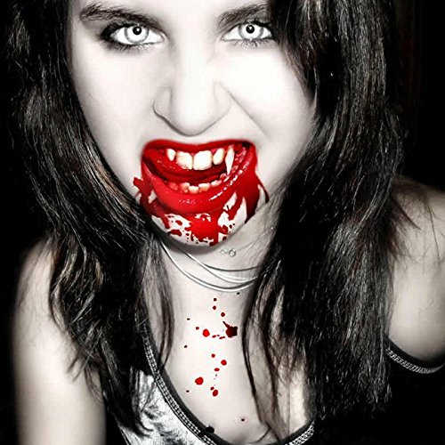 NPLE--4pcs Fancy Vampire Teeth Halloween Denture Fangs Bites Costume Dress Party Props
