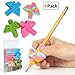 Training Grips, Firesara Original Handwriting Correction Finger Exclusive Wings Design Assorted Grip Trainer for Righties Kids or Children or Preschoolers or Adults (4PCS)