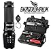 Shadowhawk X800 Super Bright Tactical Flashlight, Rechargeable (18650 Battery Included), Zoomable, IP65 Water-Resistant, 1200 Lumens CREE LED, 5 Light Modes for Camping and Hiking
