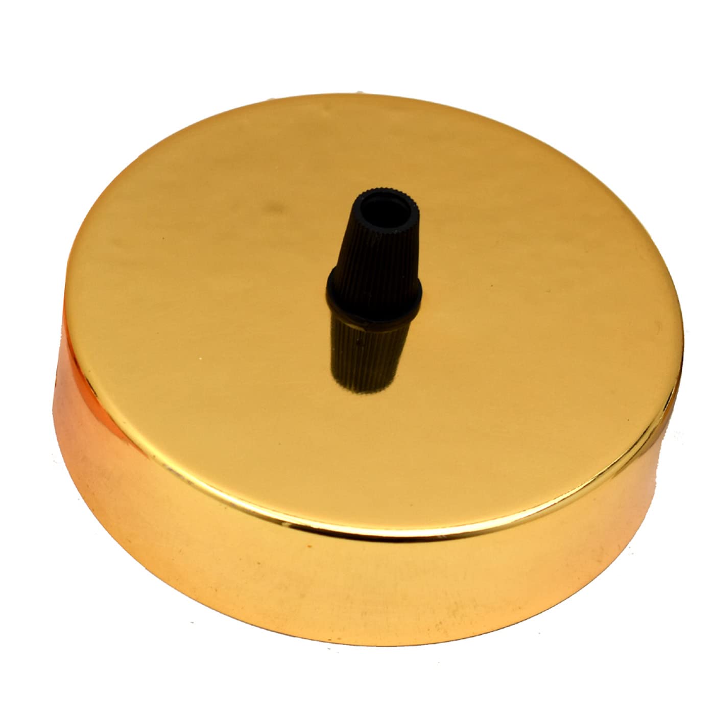 Vintage Ceiling Rose Light Fitting 100mm Metal Round Pendant Cable Grip Flex Clamp Cover Plate Canopy Kit with Accessories for Chandeliers and Pendant Lights