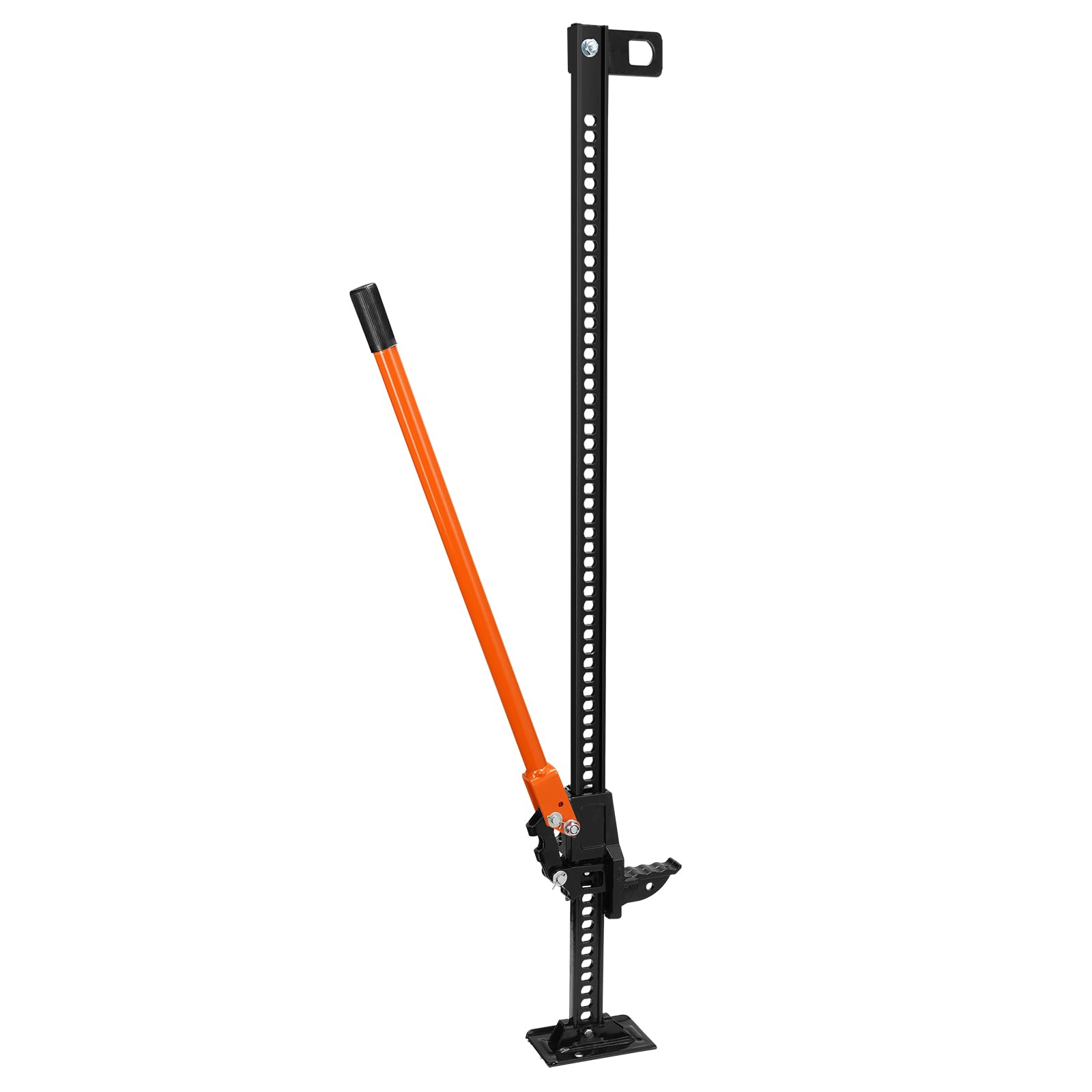 Photo 1 of VEVOR Farm Jack,60" Utility High Lift Farm Jack, 7000 lbs Capacity Ratcheting Off Road Utility Jack, Heavy-Duty Farm Jack for Tractor, Truck, SUV, Bumper Lift, Orange