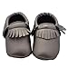 Voberry® Infant Baby Tassels Sneakers Soft Sole Anti-Slip Prewalker Toddler Moccasins (0~6 Month, Grey)